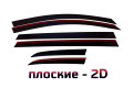 2D Дефлектор окон - CHERY TIGGO 8 Pro MAX 2021-2024г.в. (I, I рестайлинг)