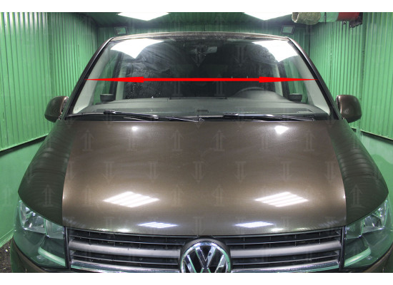 Дефлектор лобового стекла Стандарт - VOLKSWAGEN TRANSPORTER (T6, T6.1) 2015-2024г.в. (VI, VI рестайлинг)