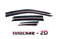 2D Дефлектор окон - GEELY TUGELLA FY11 2019-2024г.в. (I, I рестайлинг)
