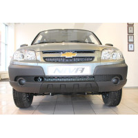 Защита радиатора - CHEVROLET NIVA (GLC/GLS)  2009-2020г.в. (I рестайлинг) 