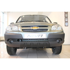 Защита радиатора - CHEVROLET NIVA (GLC/GLS)  2009-2020г.в. (I рестайлинг) 