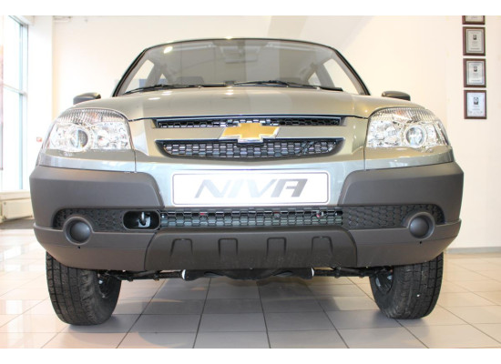 Защита радиатора - CHEVROLET NIVA (GLC/GLS)  2009-2020г.в. (I рестайлинг) 