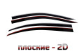 2D Дефлектор окон - HONDA ACCORD 2012-2015г.в. (IX, IX рестайлинг)