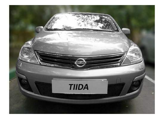 Защита радиатора - NISSAN TIIDA 2010-2014г.в. (I рестайлинг) Защита радиатора - NISSAN TIIDA 2010-2014г.в. (I рестайлинг)