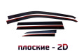 2D Дефлектор окон - JEEP COMPASS 2016-2024г.в. (II, II рестайлинг)
