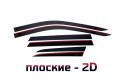 2D Дефлектор окон - JEEP GRAND CHEROKEE (WK2) 2010-2022 (IV, IV рестайлинг, IV рестайлинг-2)