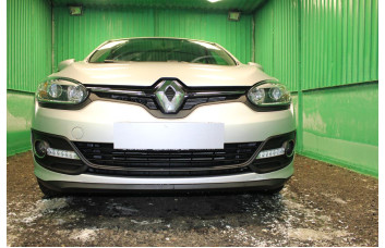 Защита радиатора - RENAULT MEGANE 2014-2016г.в. (III рестайлинг-2) 