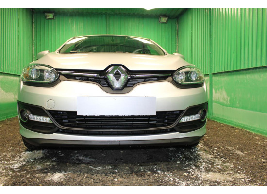 Защита радиатора - RENAULT MEGANE 2014-2016г.в. (III рестайлинг-2) Защита радиатора - RENAULT MEGANE 2014-2016г.в. (III рестайлинг-2)