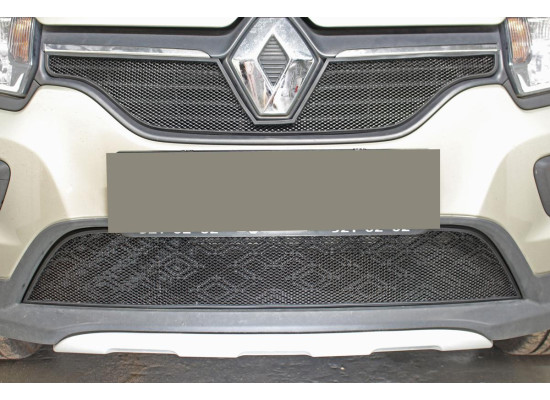 Защита радиатора - RENAULT SANDERO STEPWAY 2014-2018г.в. (II) Защита радиатора - RENAULT SANDERO STEPWAY 2014-2018г.в. (II)