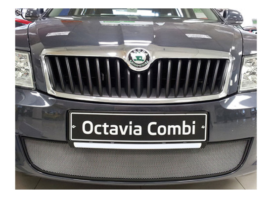 Защита радиатора - SKODA OCTAVIA A5 2008-2013г.в. (II рестайлинг) Защита радиатора - SKODA OCTAVIA A5 2008-2013г.в. (II рестайлинг)
