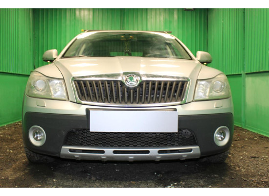 Защита радиатора - SKODA OCTAVIA А5 SCOUT 2004-2008г.в. (II) Защита радиатора - SKODA OCTAVIA А5 SCOUT 2004-2008г.в. (II)