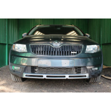 Защита радиатора - SKODA OCTAVIA А7 SCOUT 2013-2017г.в. (III)