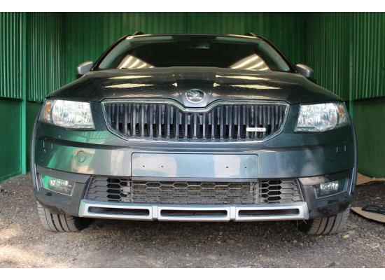 Защита радиатора - SKODA OCTAVIA А7 SCOUT 2013-2017г.в. (III) Защита радиатора - SKODA OCTAVIA А7 SCOUT 2013-2017г.в. (III)