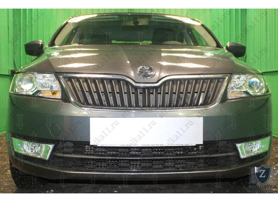Защита радиатора - SKODA RAPID 2012-2017г.в. (I) Защита радиатора - SKODA RAPID 2012-2017г.в. (I)