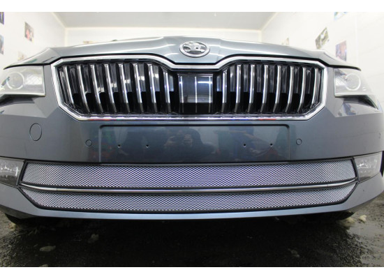 Защита радиатора - SKODA SUPERB 2015-2019г.в. (III) Защита радиатора - SKODA SUPERB 2015-2019г.в. (III)