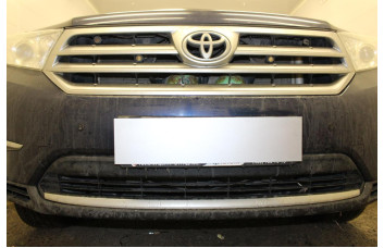 Защита радиатора - TOYOTA HIGHLANDER (U40) 2010-2013г.в. (II рестайлинг)  