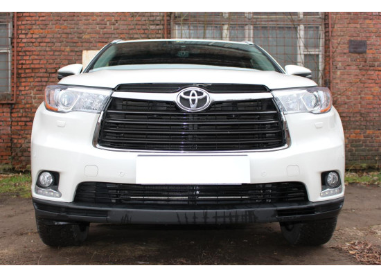Защита радиатора - TOYOTA HIGHLANDER (U50) 2013-2016г.в. (III) Защита радиатора - TOYOTA HIGHLANDER (U50) 2013-2016г.в. (III)