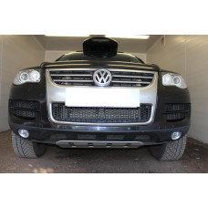 Защита радиатора -  VOLKSWAGEN TOUAREG 2007-2010г.в. (I рестайлинг)