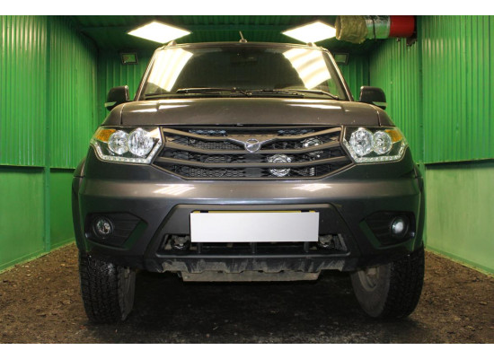 Защита радиатора - УАЗ ПАТРИОТ 2014-2016г.в. (I рестайлинг-2) Защита радиатора - УАЗ ПАТРИОТ 2014-2016г.в. (I рестайлинг-2)