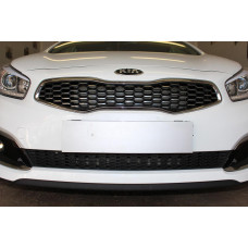 Защита радиатора - KIA CEED 2015-2018г.в. (II рестайлинг) (Luxe,Prestige,Premium)