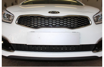 Защита радиатора - KIA CEED 2015-2018г.в. (II рестайлинг) (Luxe,Prestige,Premium)