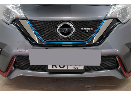 Защита радиатора - NISSAN NOTE (NISMO S) 2016-2020г.в. (II рестайлинг) Защита радиатора - NISSAN NOTE (NISMO S) 2016-2020г.в. (II рестайлинг)