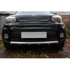 Защита радиатора - KIA SOUL 2016-2019г.в. (II рестайлинг)  (кроме GDI, AT, GT)