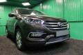 Защита радиатора - HYUNDAI SANTA FE 2015-2019г.в. (III рестайлинг) Защита радиатора - HYUNDAI SANTA FE 2015-2019г.в. (III рестайлинг)