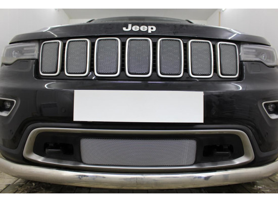 Защита радиатора - JEEP GRAND CHEROKEE (WK2) 2018-2024г.в. (IV рестайлинг-2) (Laredo,Limited,Overland) Защита радиатора - JEEP GRAND CHEROKEE (WK2) 2018-2024г.в. (IV рестайлинг-2) (Laredo,Limited,Overland)