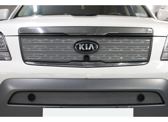 Защита радиатора - KIA MOHAVE 2017-2020г.в. (I рестайлинг) Защита радиатора - KIA MOHAVE 2017-2020г.в. (I рестайлинг)