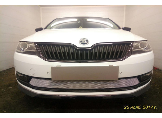 Защита радиатора - SKODA RAPID 2017-2020г.в. (I рестайлинг) Защита радиатора - SKODA RAPID 2017-2020г.в. (I рестайлинг)