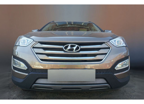 Защита радиатора - HYUNDAI SANTA FE 2012-2016г.в. (III) Защита радиатора - HYUNDAI SANTA FE 2012-2016г.в. (III)