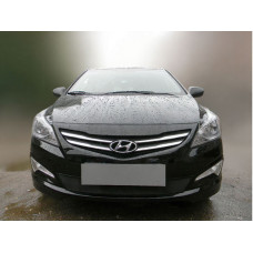 Защита радиатора - HYUNDAI SOLARIS 2014-2017г.в. (I рестайлинг)