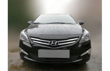 Защита радиатора - HYUNDAI SOLARIS 2014-2017г.в. (I рестайлинг)