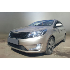 Защита радиатора - KIA RIO 2011-2015г.в. (III)  (Премиум)
