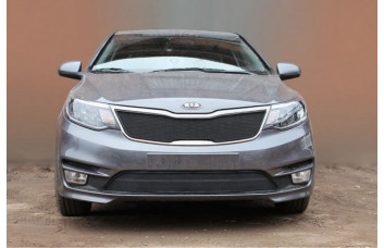 Защита радиатора - KIA RIO 2015-2017г.в. (III рестайлинг) (Комфорт,Люкс,Престиж)