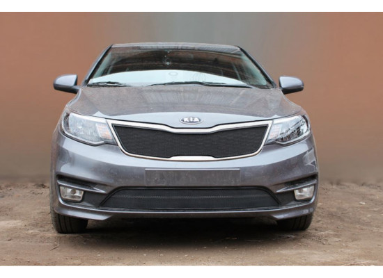 Защита радиатора - KIA RIO 2015-2017г.в. (III рестайлинг) (Комфорт,Люкс,Престиж)