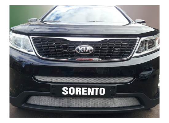 Защита радиатора - KIA SORENTO 2012-2021г.в. (II рестайлинг) Защита радиатора - KIA SORENTO 2012-2021г.в. (II рестайлинг)