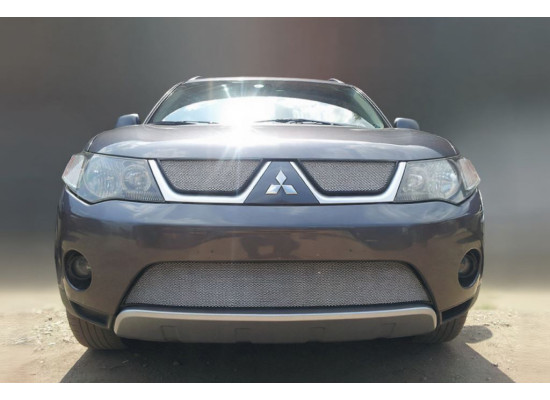 Защита радиатора - MITSUBISHI OUTLANDER (XL) 2006-2009г.в. (II) Защита радиатора - MITSUBISHI OUTLANDER (XL) 2006-2009г.в. (II)