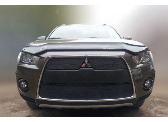 Защита радиатора - MITSUBISHI OUTLANDER (XL) 2009-2013г.в. (II рестайлинг) Защита радиатора - MITSUBISHI OUTLANDER (XL) 2009-2013г.в. (II рестайлинг)