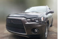 Защита радиатора - MITSUBISHI OUTLANDER (XL) 2009-2013г.в. (II рестайлинг) Защита радиатора - MITSUBISHI OUTLANDER (XL) 2009-2013г.в. (II рестайлинг)