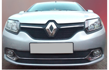 Защита радиатора - RENAULT LOGAN 2014-2018г.в. (II) privilege/Lux Privilege