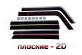 2D Дефлектор окон - HUMMER H3 2005-2013г.в. (I)