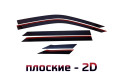2D Дефлектор окон - PEUGEOT 2008 2019-2025г.в. (II, II рестайлинг)