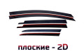 2D Дефлектор окон - MITSUBISHI PAJERO 2011-2020г.в. (IV рестайлинг, IV рестайлинг-2)