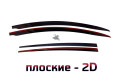 2D Дефлектор окон - PEUGEOT 107 2005-2015г.в. (I, I рестайлинг, I рестайлинг-2) - 5дв.
