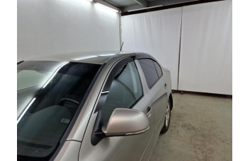 2D Дефлектор окон -  SKODA OCTAVIA (A5) 2008-2013г.в. (II рестайлинг)
