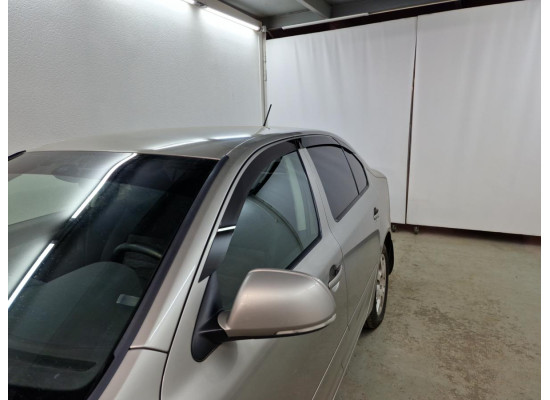 2D Дефлектор окон -  SKODA OCTAVIA (A5) 2008-2013г.в. (II рестайлинг)