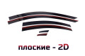 2D Дефлектор окон - MAZDA 6 2007-2012г.в. (II, II рестайлинг), Седан