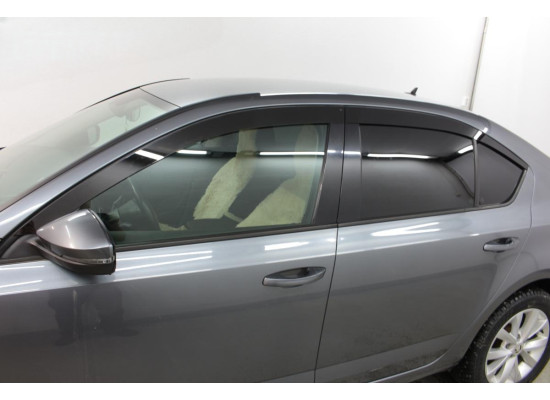 2D Дефлектор окон -  SKODA OCTAVIA (A7) 2013-2020г.в. (III, III рестайлинг)
